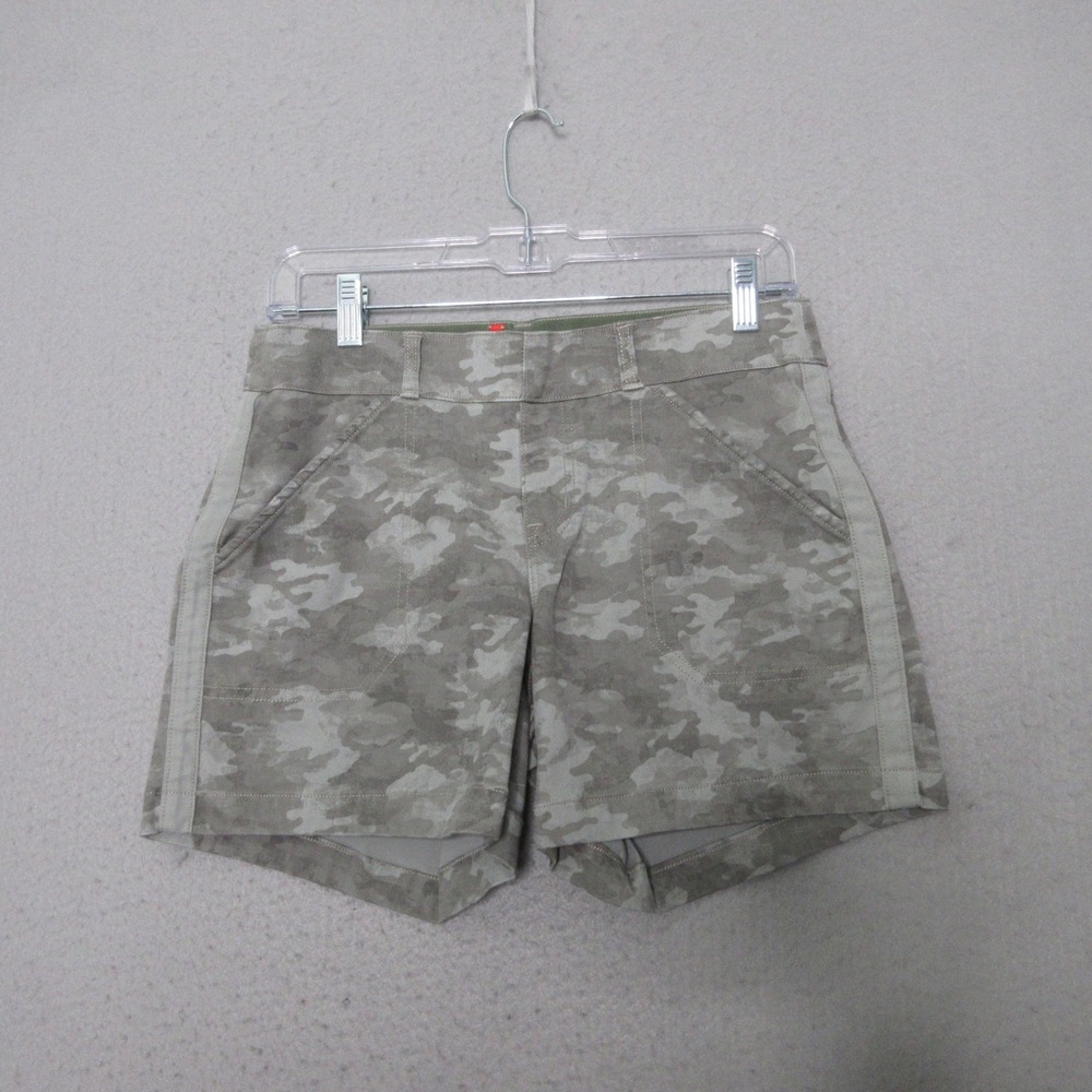 Spanx Shorts Small Camo Stretch Green Camouflage Pull On Gorpcore Tummy Control‎
